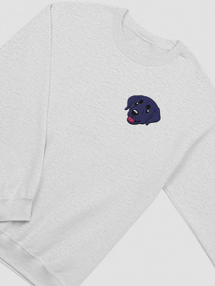 Happy Black Labrador Retrievers Pup Embroidered Crewneck Sweatshirt product image (5)
