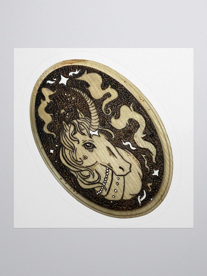 Unicorn Woodburn Sticker product image (1)