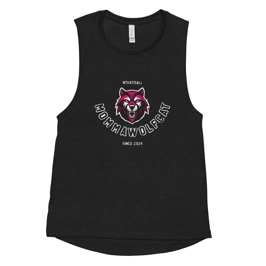 MOMMAWOLFCAT Logo Women's Muscle Tank product image (11)
