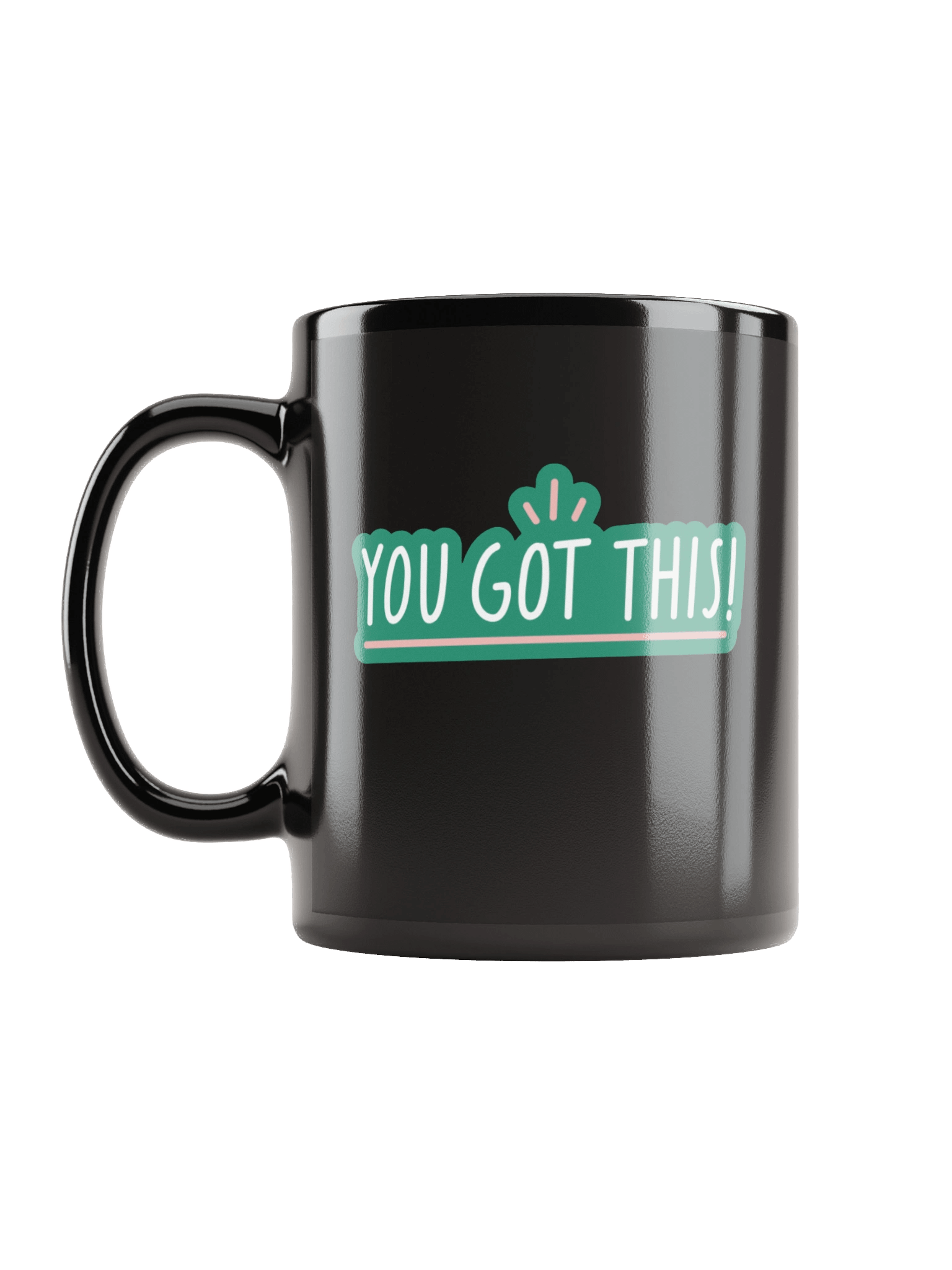 You Got This! Motivational Quote Black Coffee Mug product image (2)