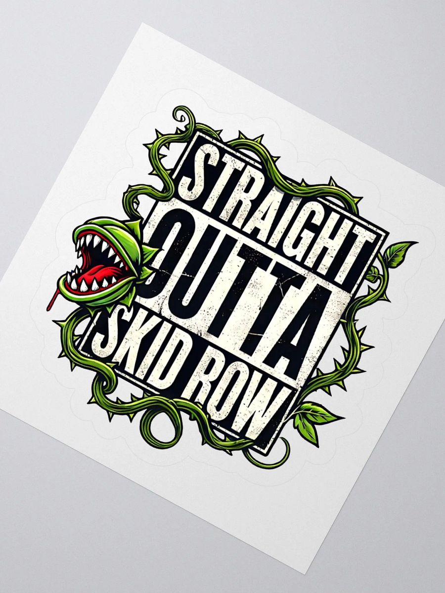 Straight Outta Skid Row Little Shop of Horrors Stickers – Kiss-Cut Vinyl Decals product image (2)