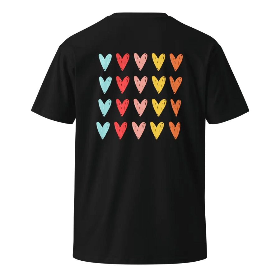 colourful hearts printed t-shirt product image (1)