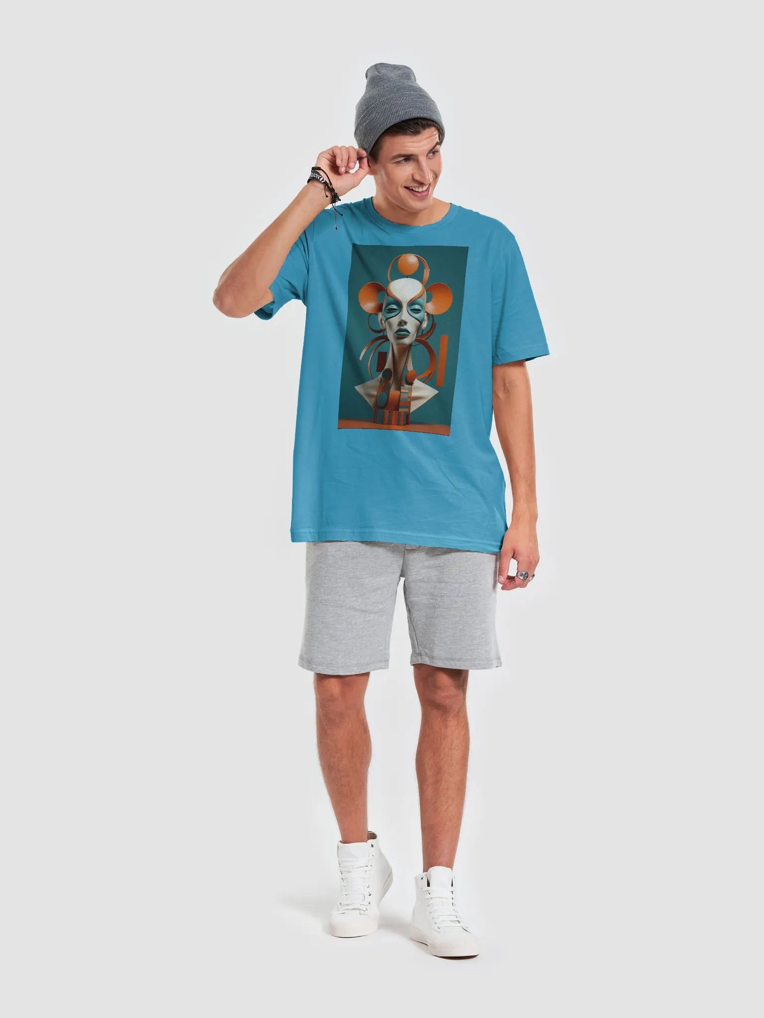 Futuristic Abstract Head Sculpture T-Shirt product image (4)