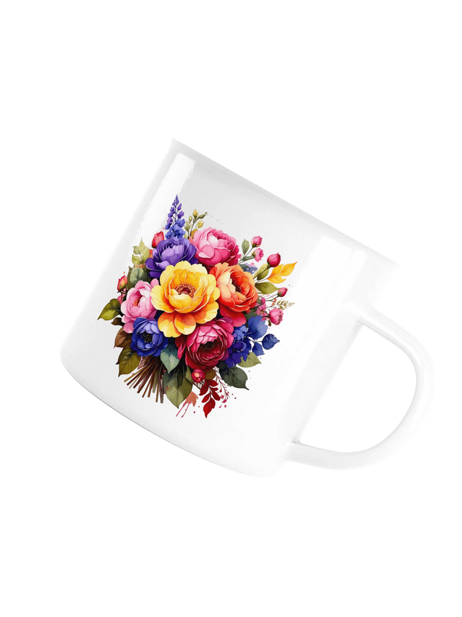 Columbia Road Market Enamel Mug (Floral) product image (5)