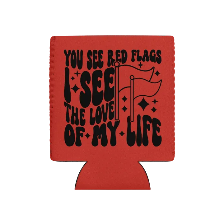 LOML (Red Flags) Koozie product image (1)