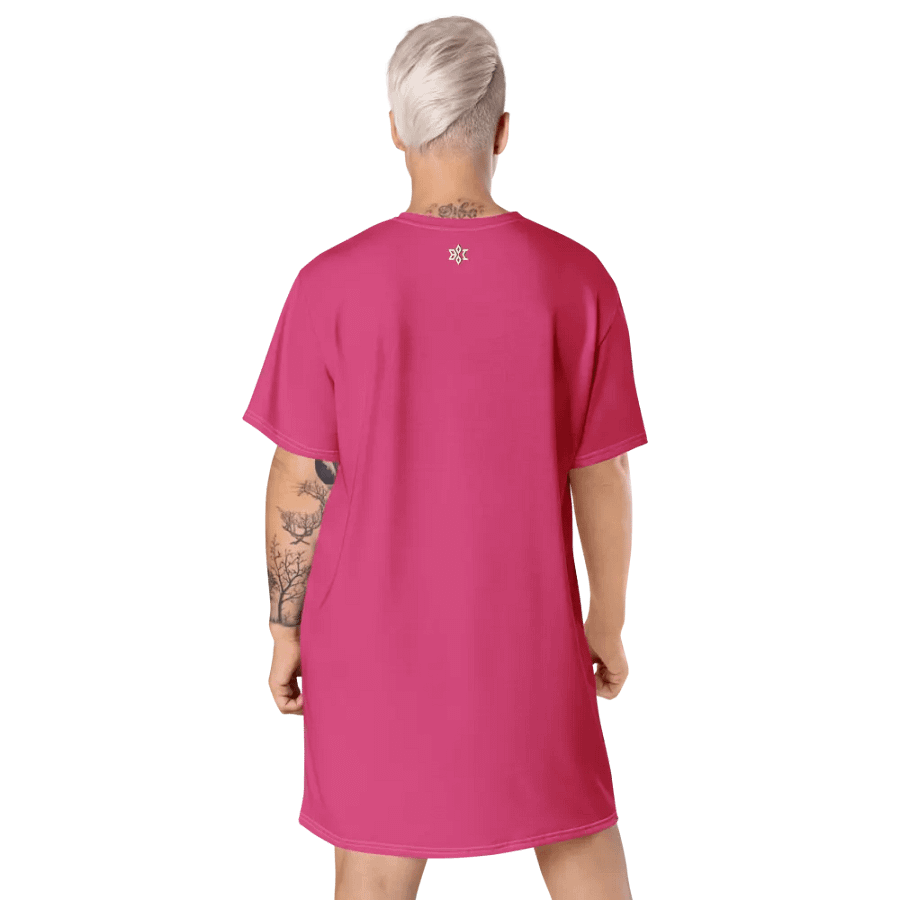 Big Mama Oversized T-Shirt Dress | Pink Graphic Tee product image (11)