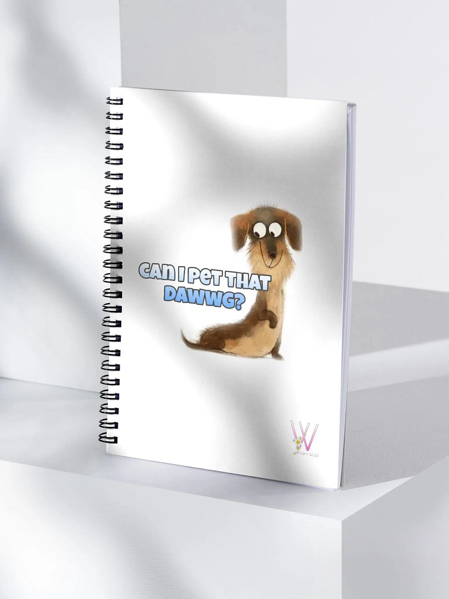 Cute Dog 'Can I Pet That Dawwg?' Spiral Notebook product image (4)