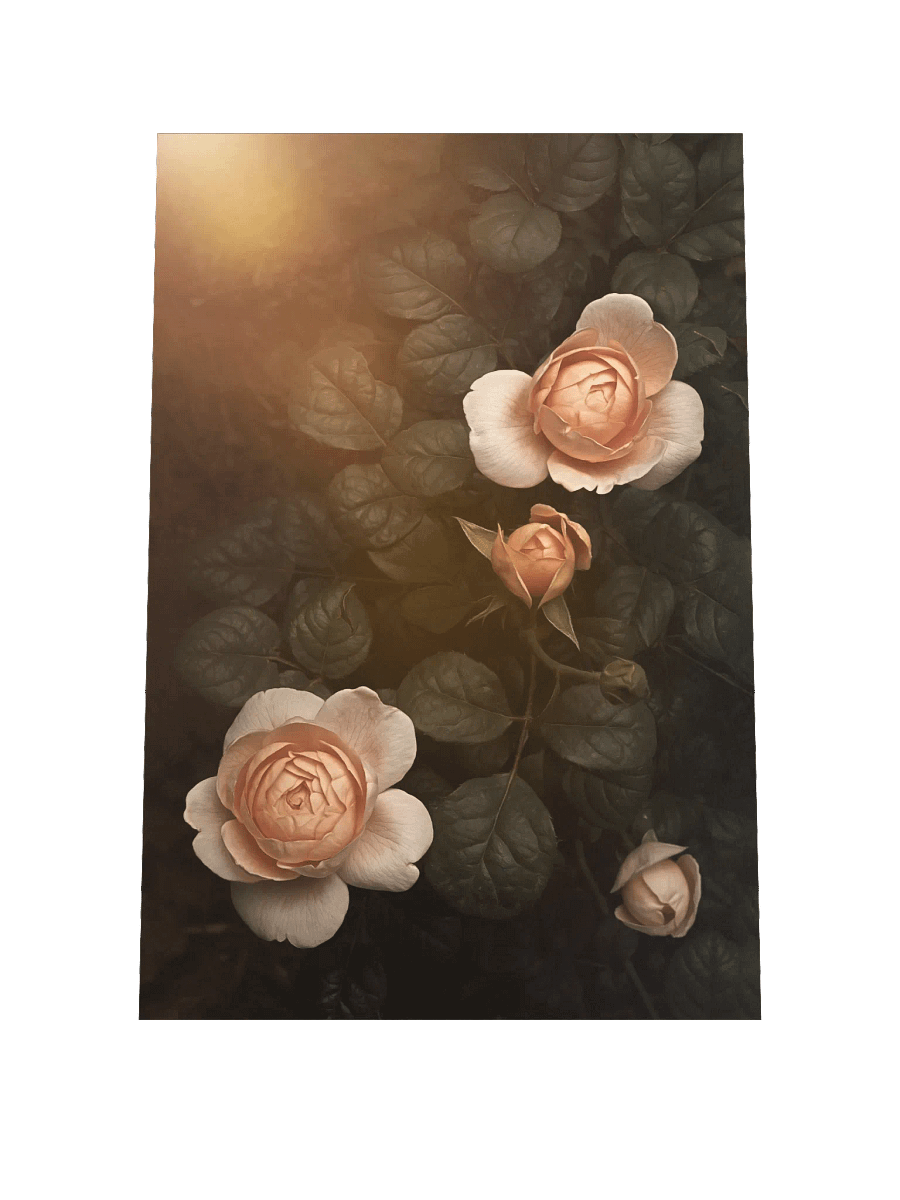 Peach Roses: Enhanced Matte Paper Poster product image (4)