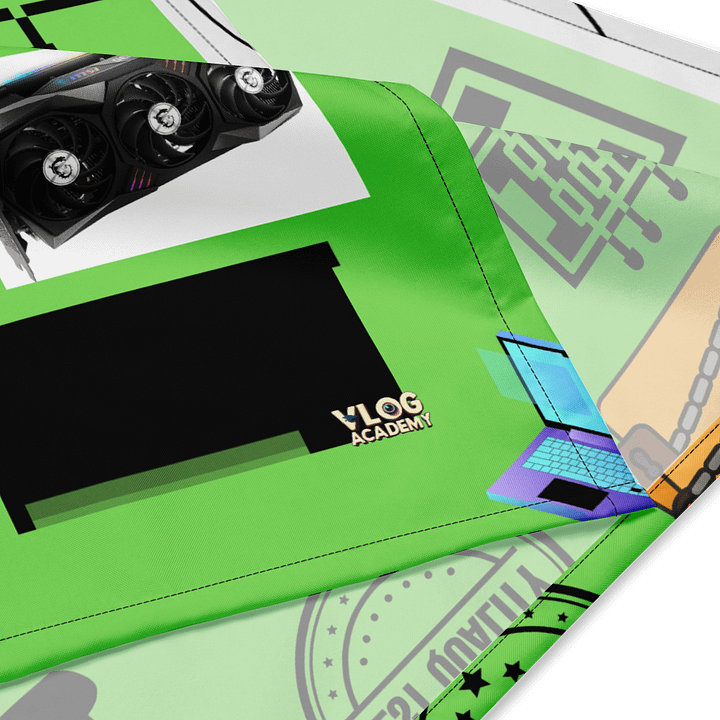 VA-Green All-Over Print Bandana product image (4)