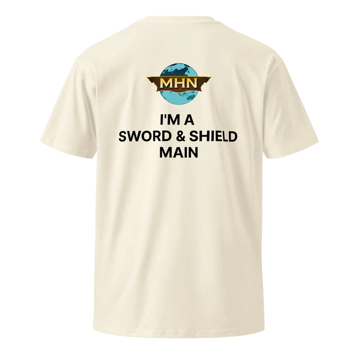I'm A Sword And Shield Main MHN Emblem Unisex T-Shirt White/Natural product image (2)