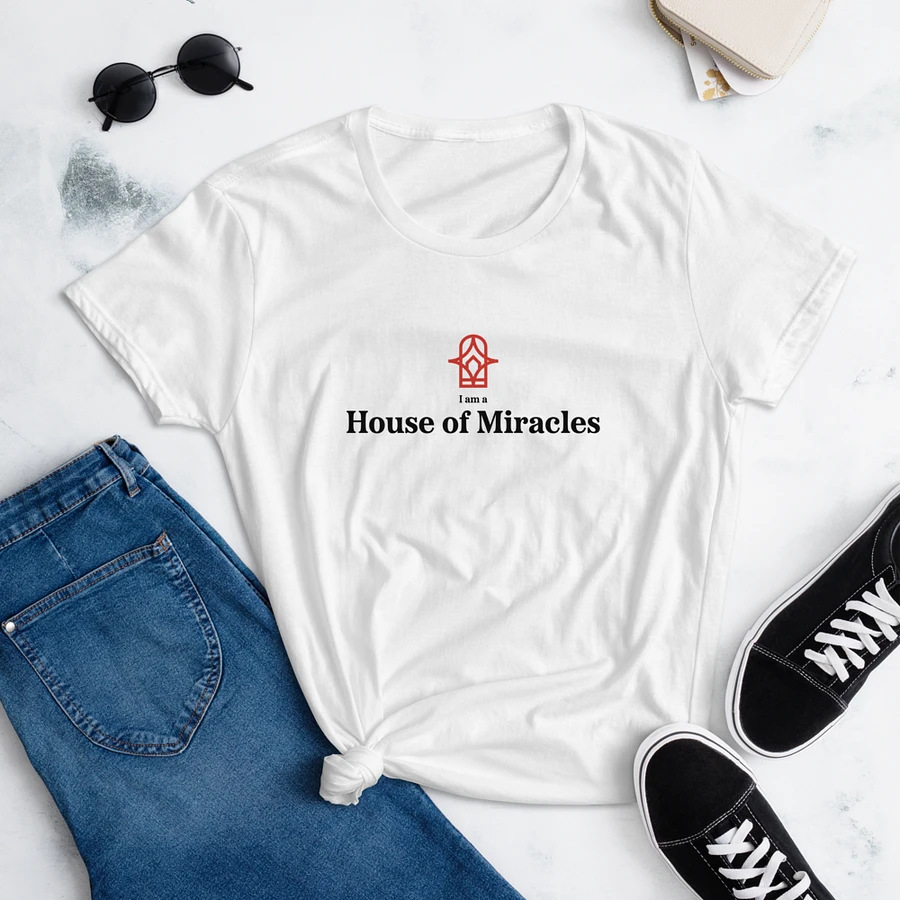 I am a House of Miracles - Fitted (Female) - White product image (11)