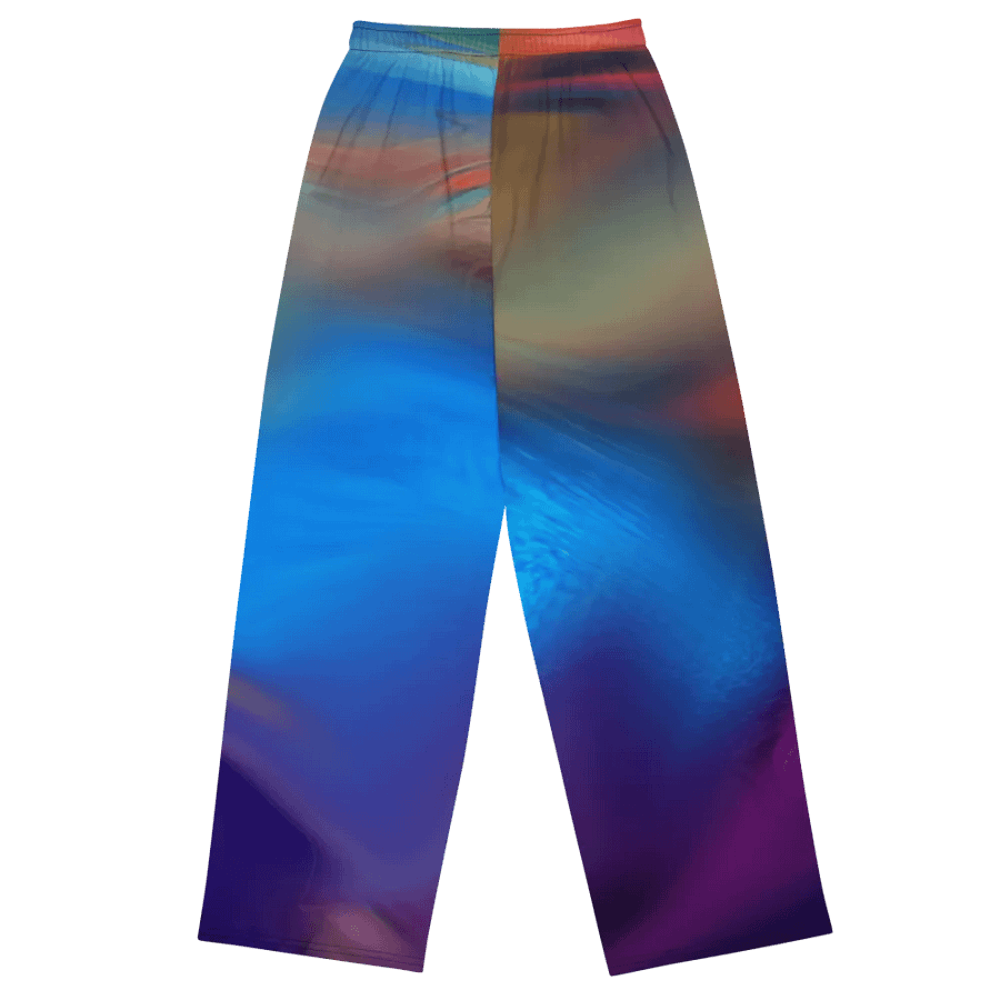 Rainbow Colorful Pattern Unisex Wide Leg Pants | Colorful Pants product image (4)