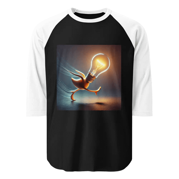 Energetic Light Bulb ¾ Sleeve Tee product image (1)