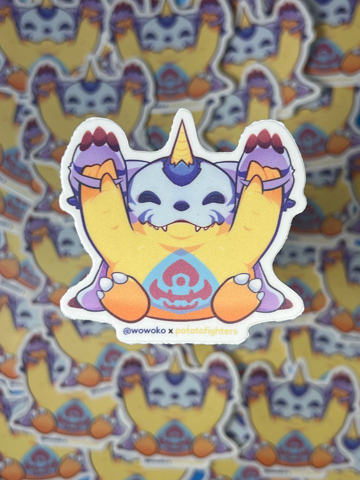 WoWoKo x Potato Fighters - Digimon - Gabumon - Sticker product image (1)