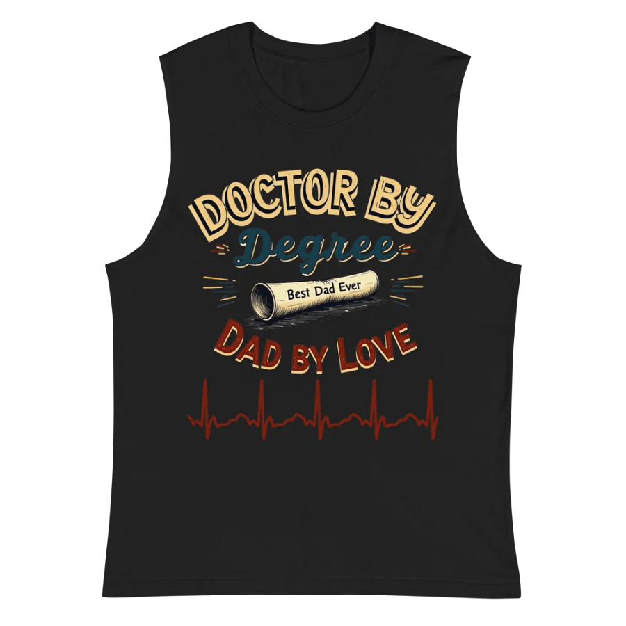 Doctor by Degree Muscle Tank for the Best Dad Ever product image (3)