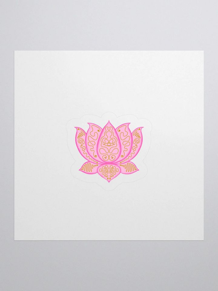 Golden Lotus Kiss Cut Stickers product image (1)
