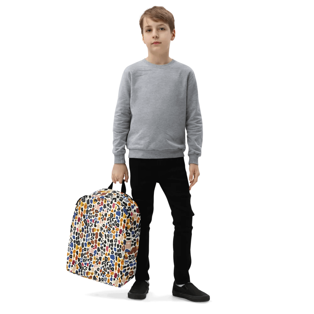 Eclectic Leopard Print Laptop Backpack product image (5)