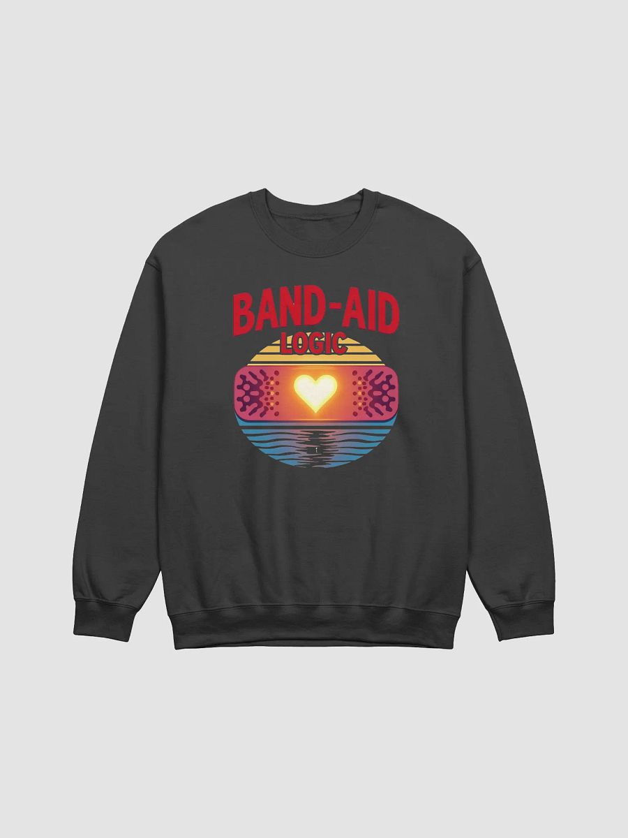 Heartfelt Logic Band-Aid Crewneck sweatshirt product image (7)