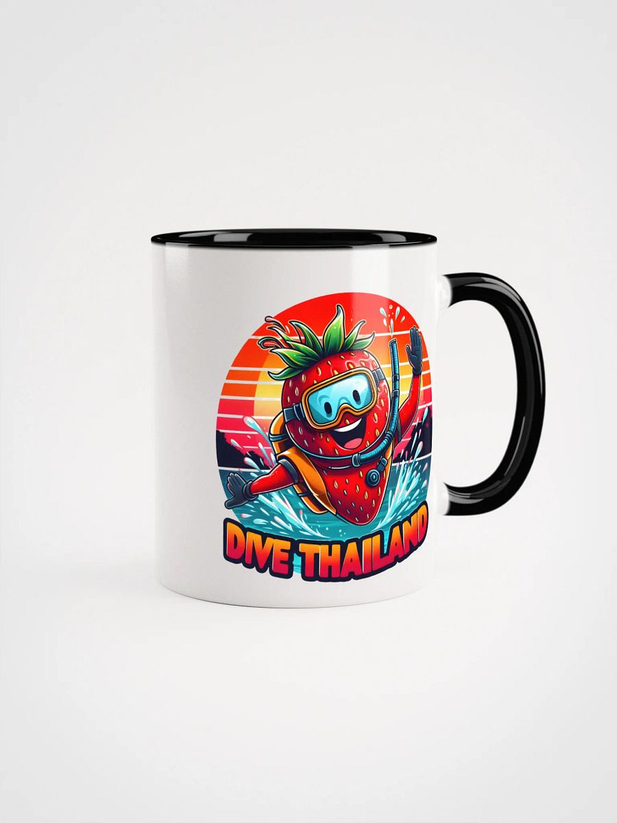 Splashy Strawberry Scuba Diver Mug product image (1)