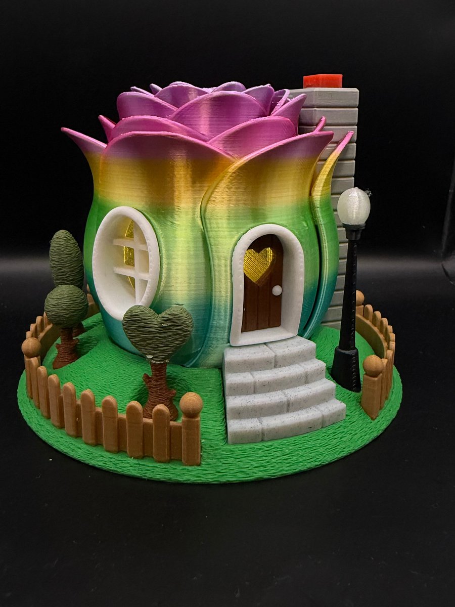 Fairy Silk Rainbow Rose House product image (4)