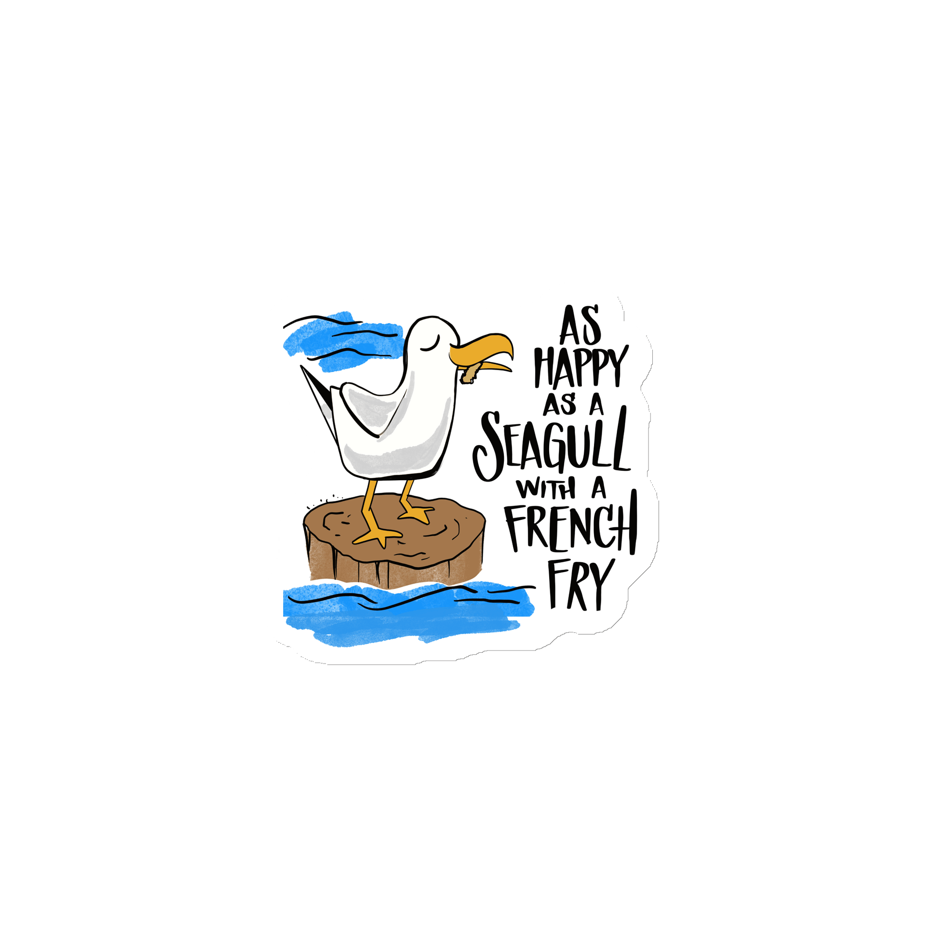 Happy as a Seagull Magnet product image (1)
