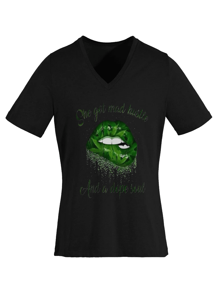 “She’s Got Mad Hustle” Women's Relaxed V-Neck T-Shirt product image (2)