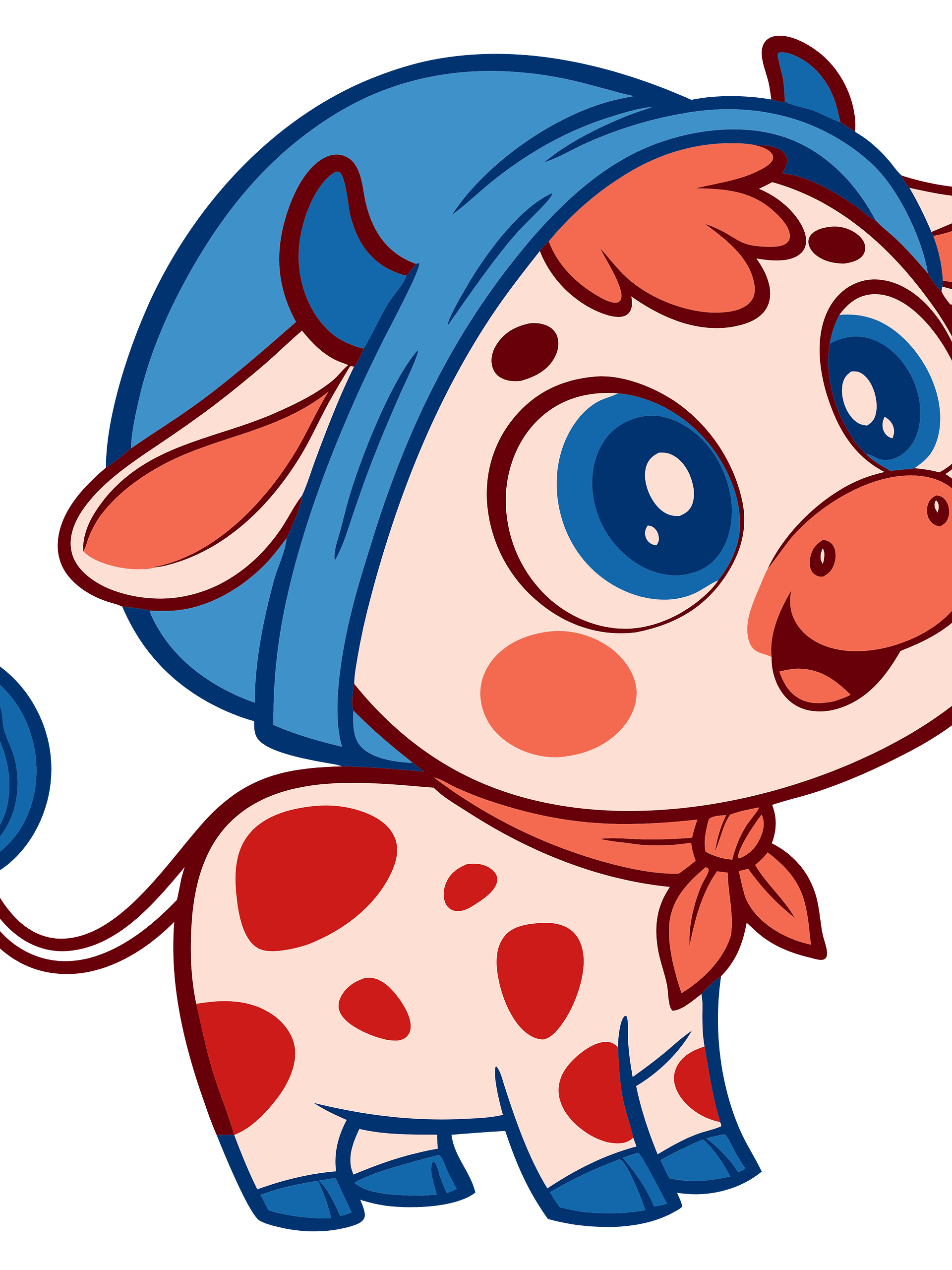 Clipart - Cute Baby Cows product image (7)