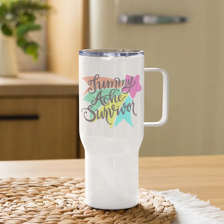 tummy ache survivor travel mug product image (11)