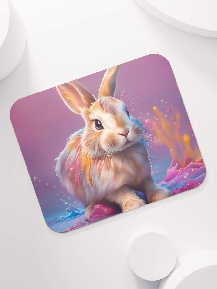 Colorful Bunny Mouse Pad product image (7)