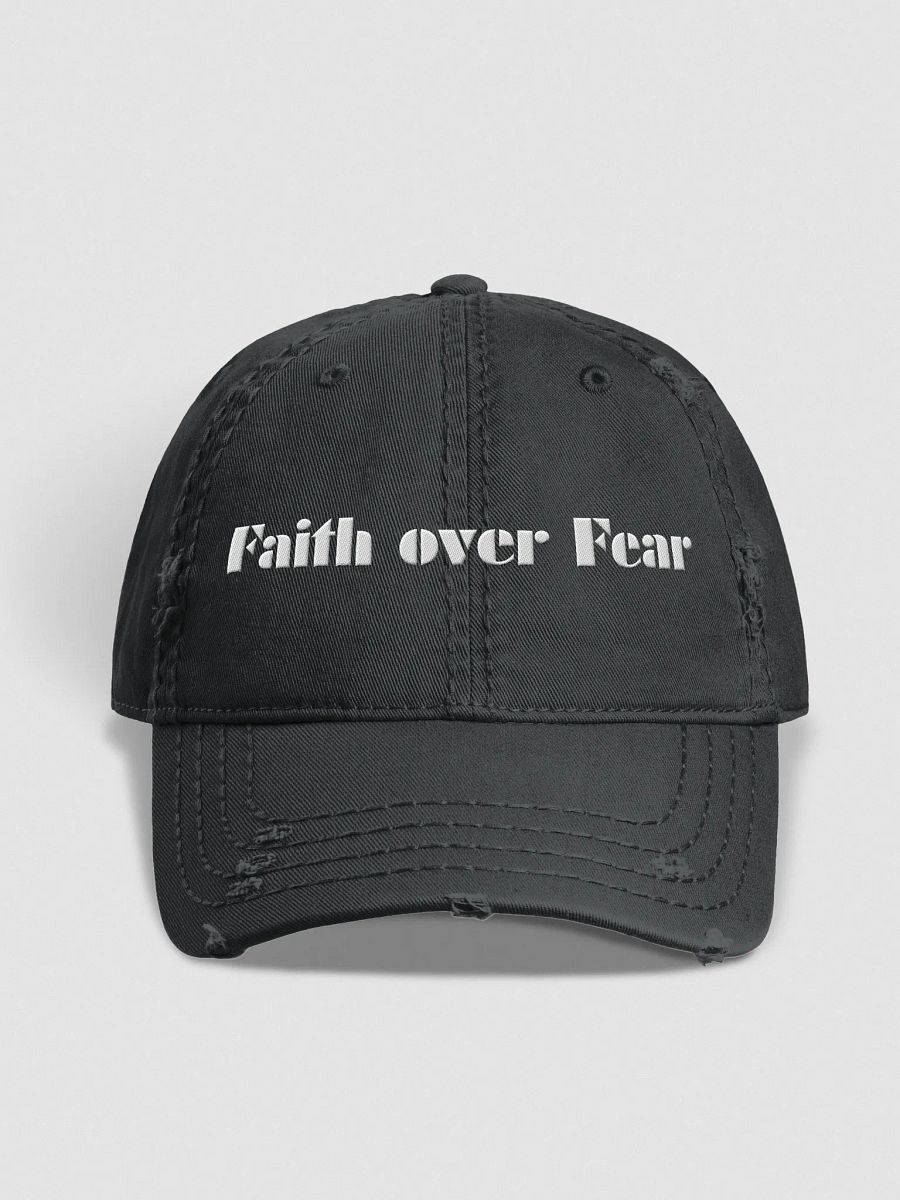 Faith Over Fear Distressed Hat product image (1)