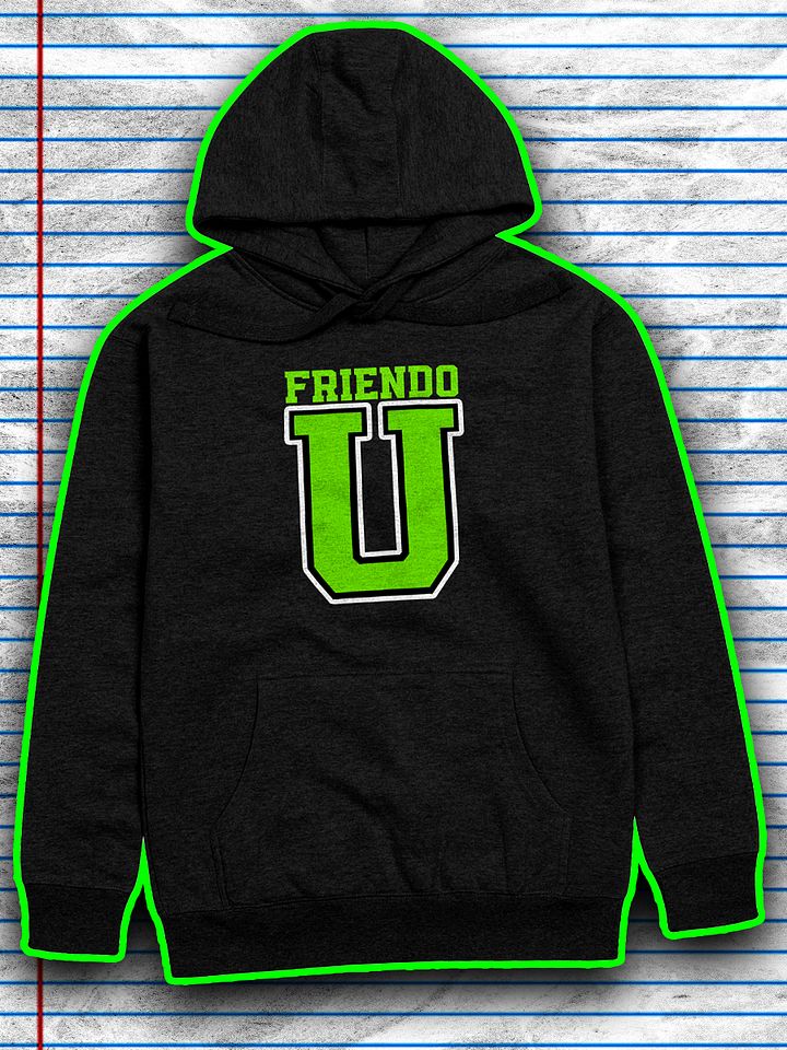 Friendo U Black Hoodie product image (1)