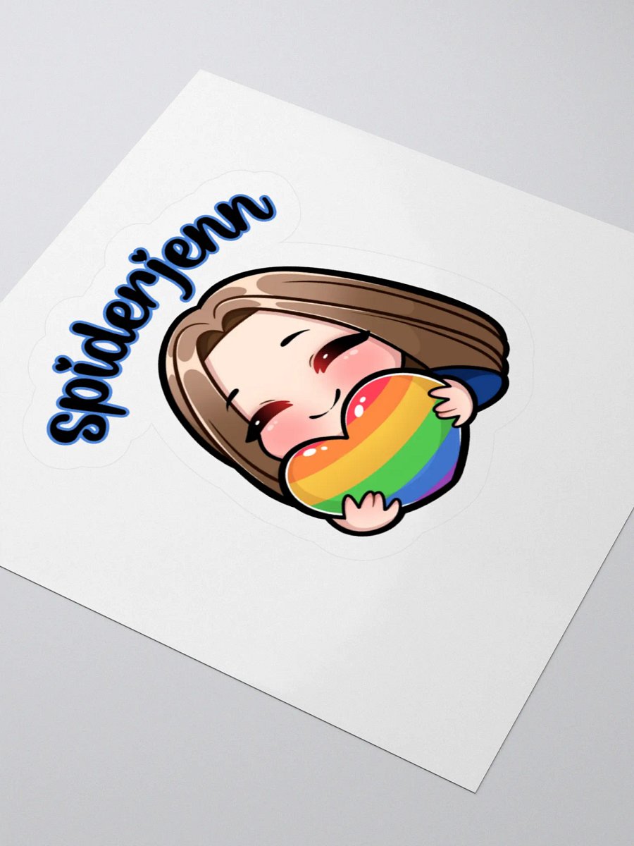 SpiderJenn Rainbow Heart Sticker product image (3)