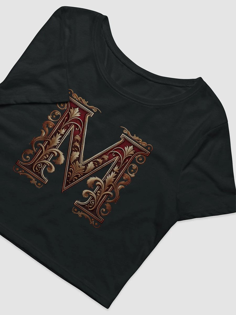 Vintage Floral Monogram Crop Tee product image (5)