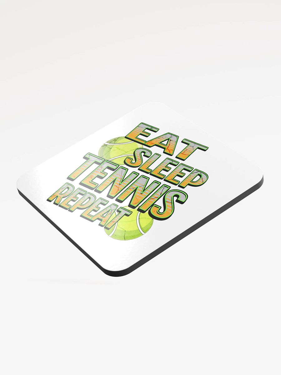 Eat Sleep Tennis Repeat Angle Textured Coaster Set product image (4)