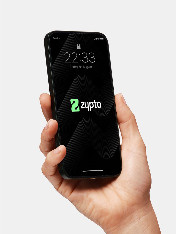 Geometric Waves Crypto Phone Wallpaper product image (1)