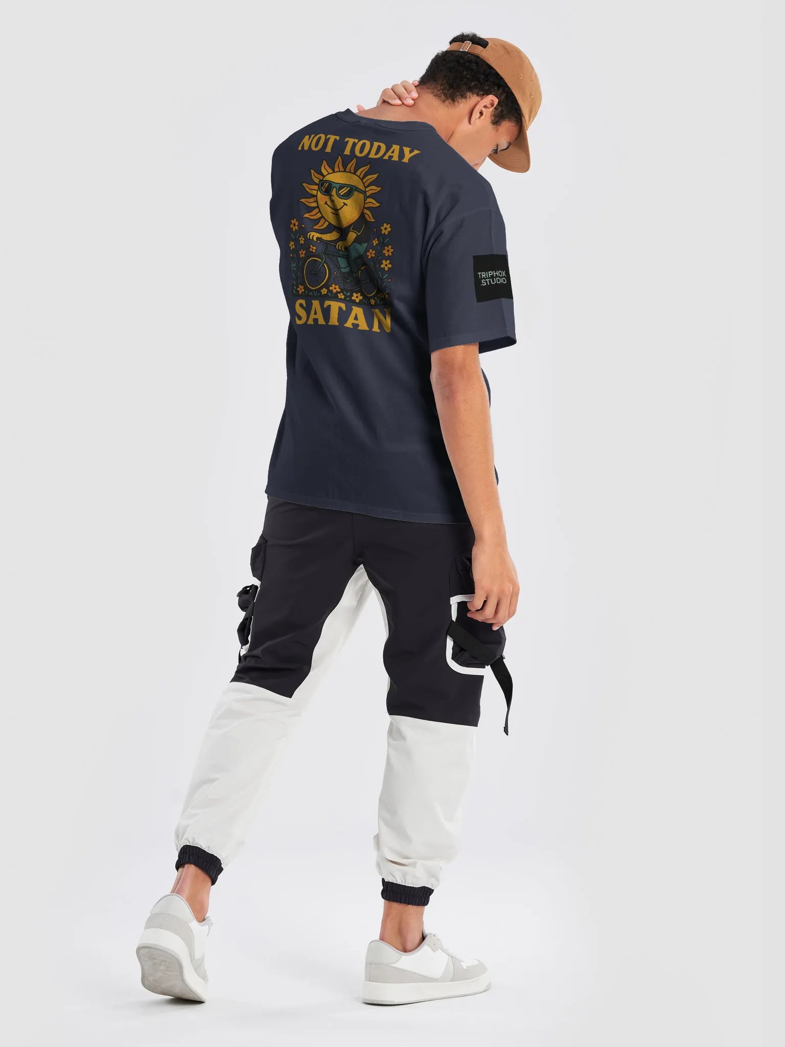 “Not Today Satan” Relaxed Fit Tee product image (37)
