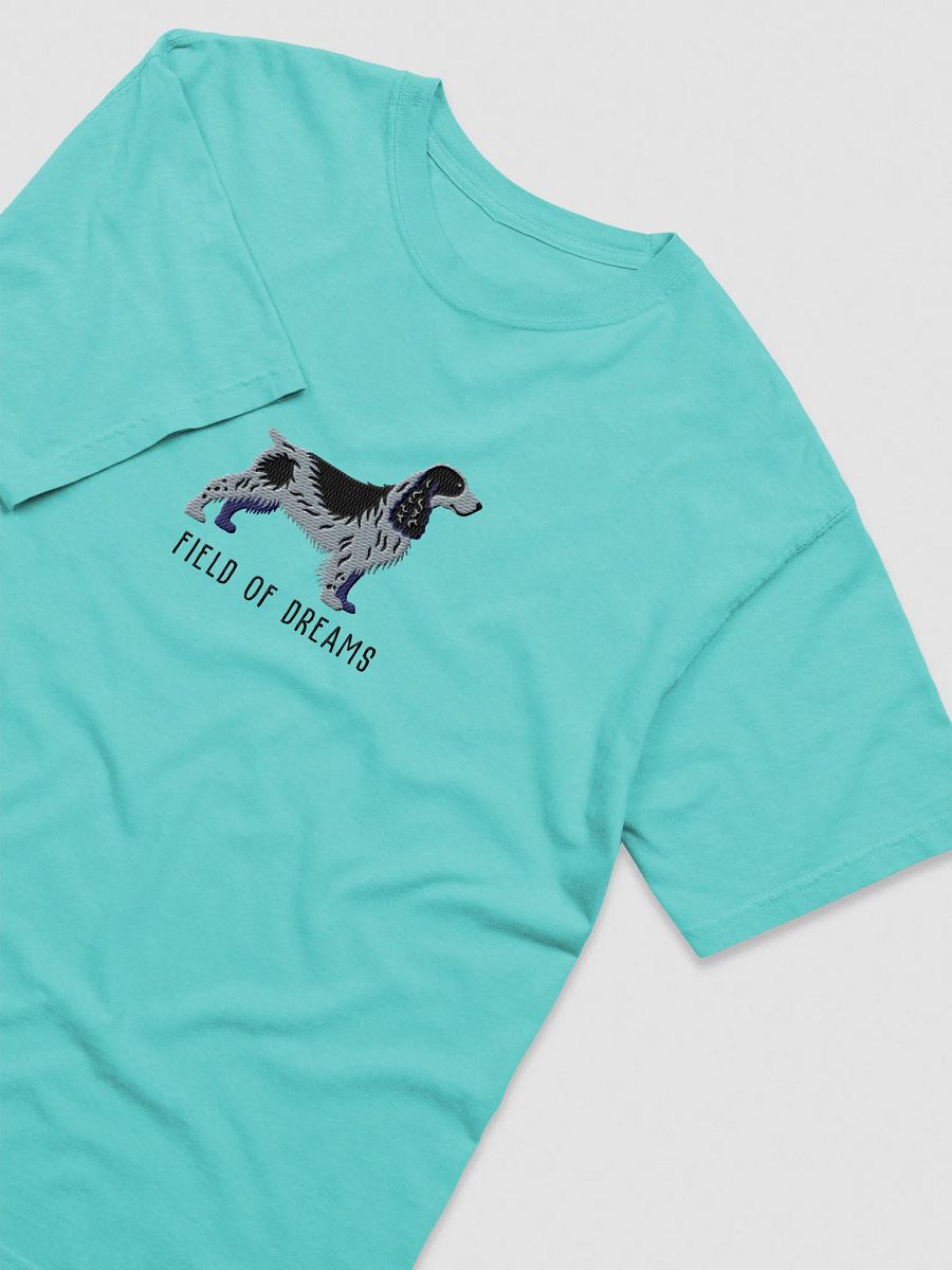 Field of Dreams T-Shirt(Embroidered) of a Field Spaniel(Blue Roan) product image (27)
