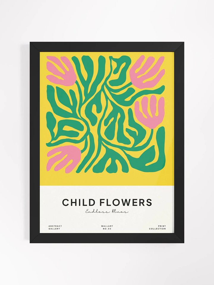 Child Flowers No.3 - Framed Poster product image (1)