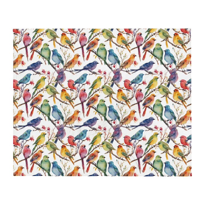Multi Coloured Birds Blanket product image (2)