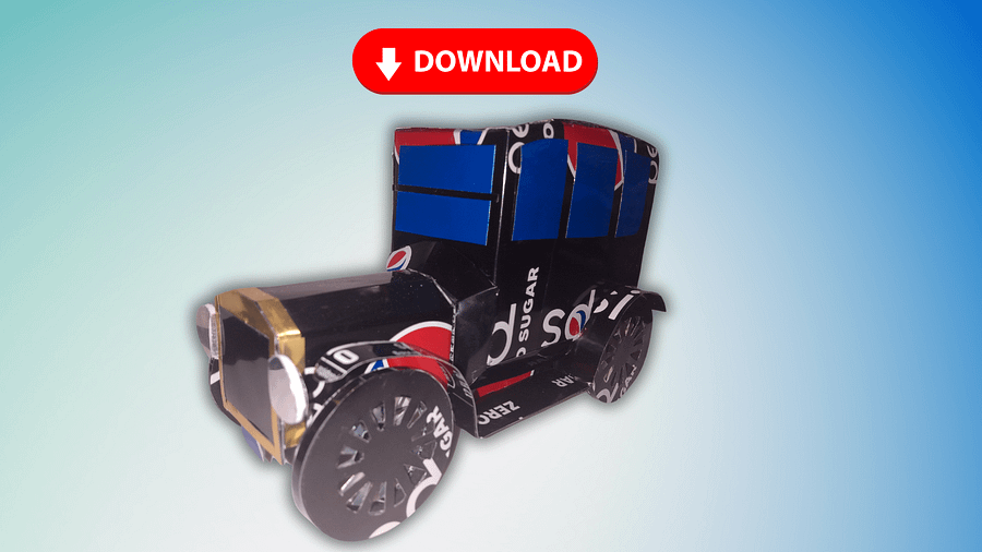 Soda Can Ford Model T 'Tin Lizzy' Sedan DIGITAL Plans product image (1)