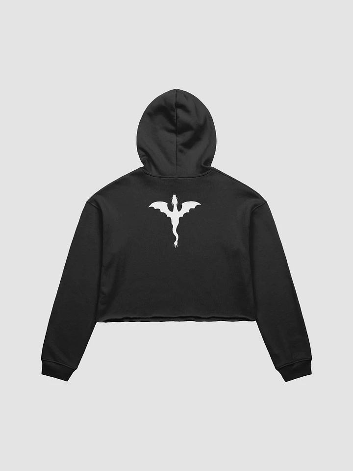 In My Dragon Era Black & Red Cropped Hoodie product image (4)