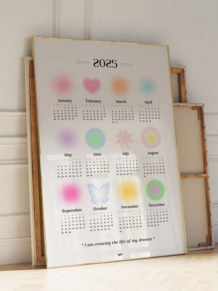Cute Gradient 2025 Calendar product image (2)