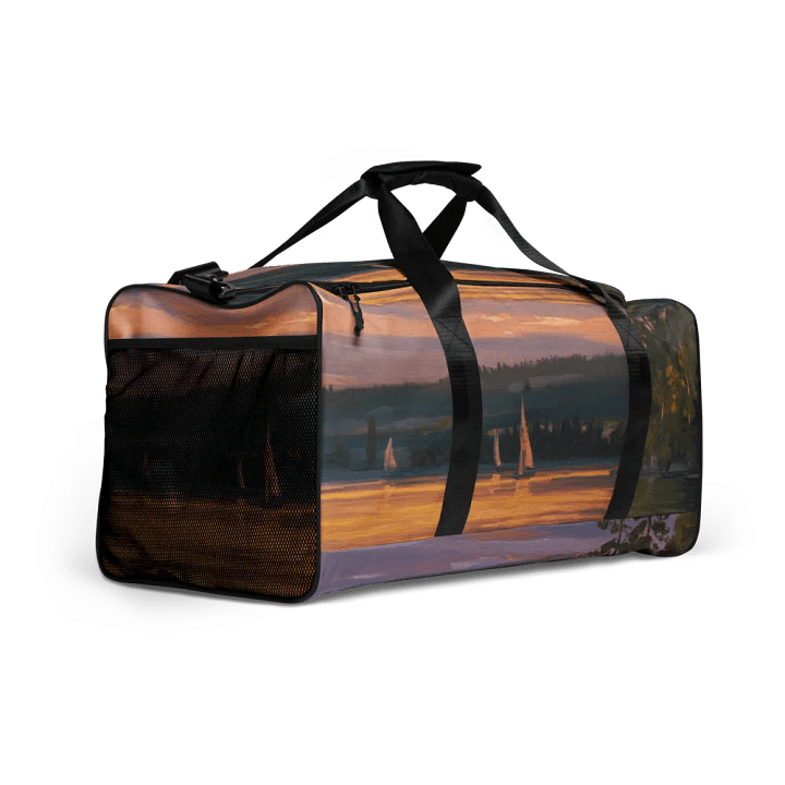 Sunset Lake Sailing, Duffle Bag product image (2)