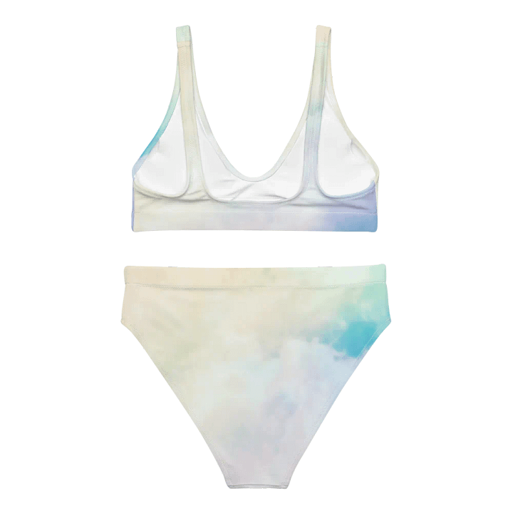 Blur cloud rainbow Design High Waisted Bikini - V1 product image (1)