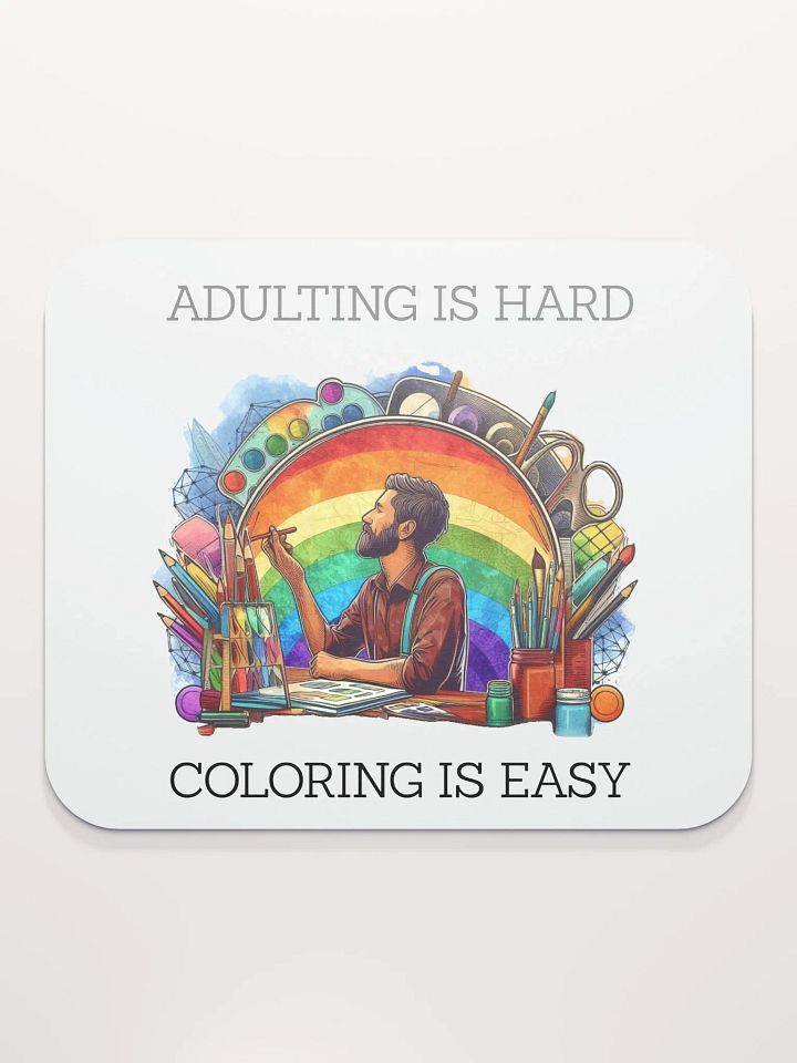'ADULTING IS HARD' Mouse Pad product image (2)