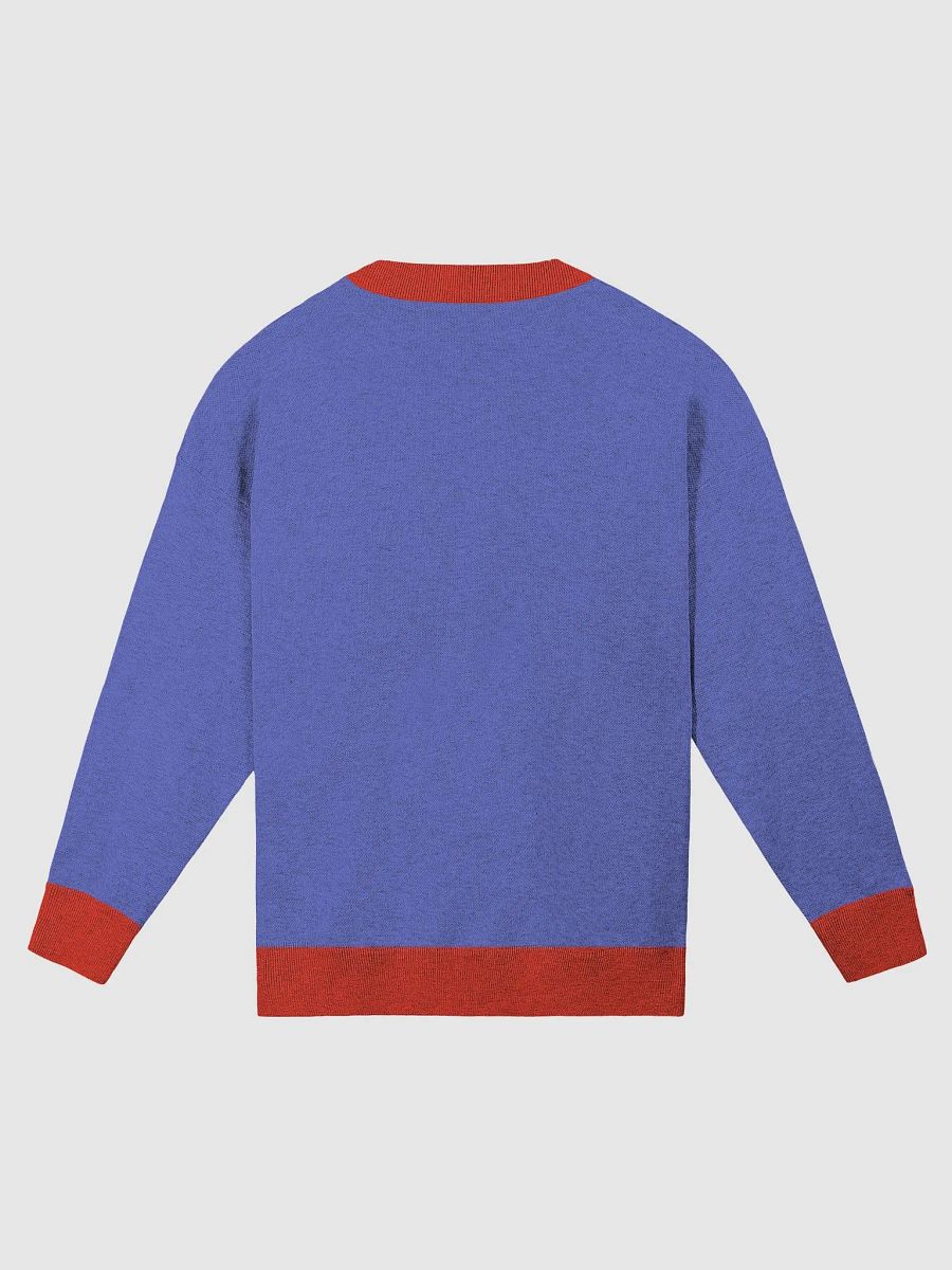 Blue & Red Relaxed Fit Team Goran Knitted Crew Neck product image (9)