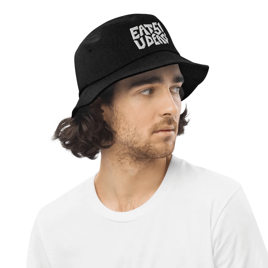EATS U DEAD! embroidered denim bucket hat product image (7)