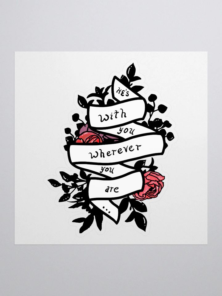 Wherever You Are White Sticker product image (1)