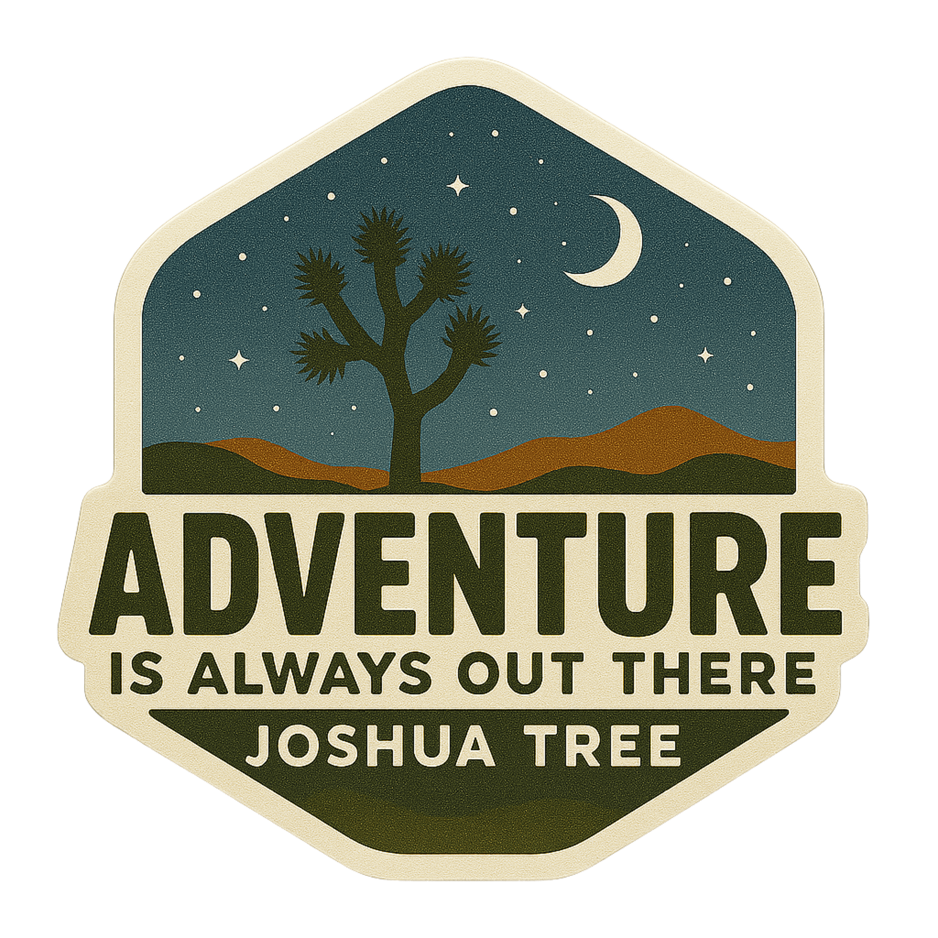 Adventure Sticker Joshua Tree Night Sky product image (1)