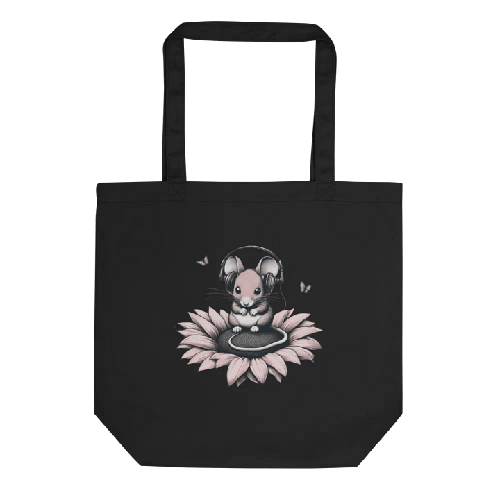 love music, mouse with headphones tote bag product image (1)